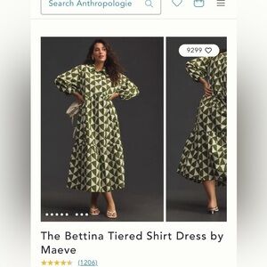 Like new! Beautiful tiered shirt dress with pockets.